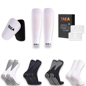 The Pro Package - White Mini Shin Pads - TAKA